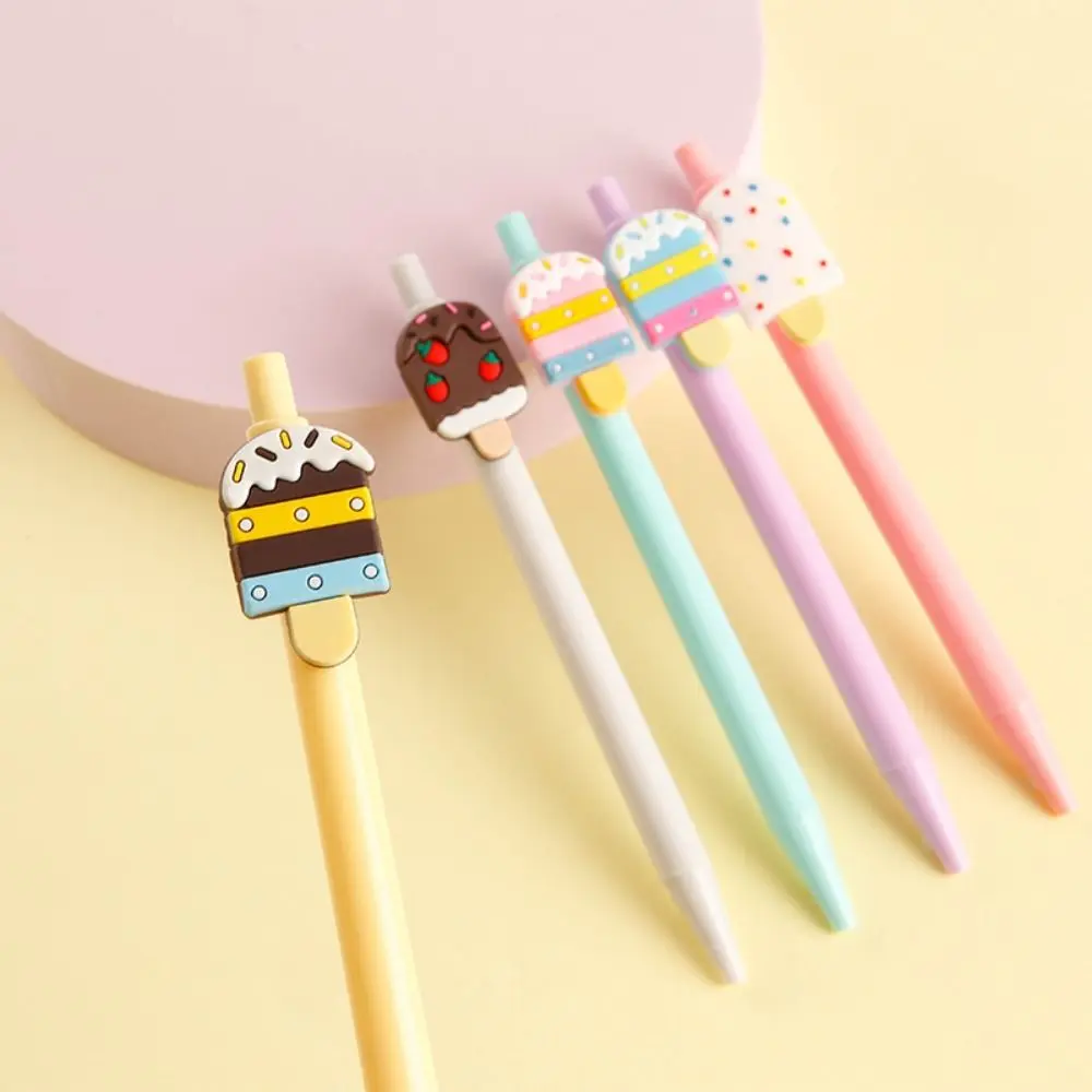 Cute Ice Cream Ballpoint Pen Smooth Writing Quick-dry Cartoon Neutral Pen Student Learning Press Gel Pens