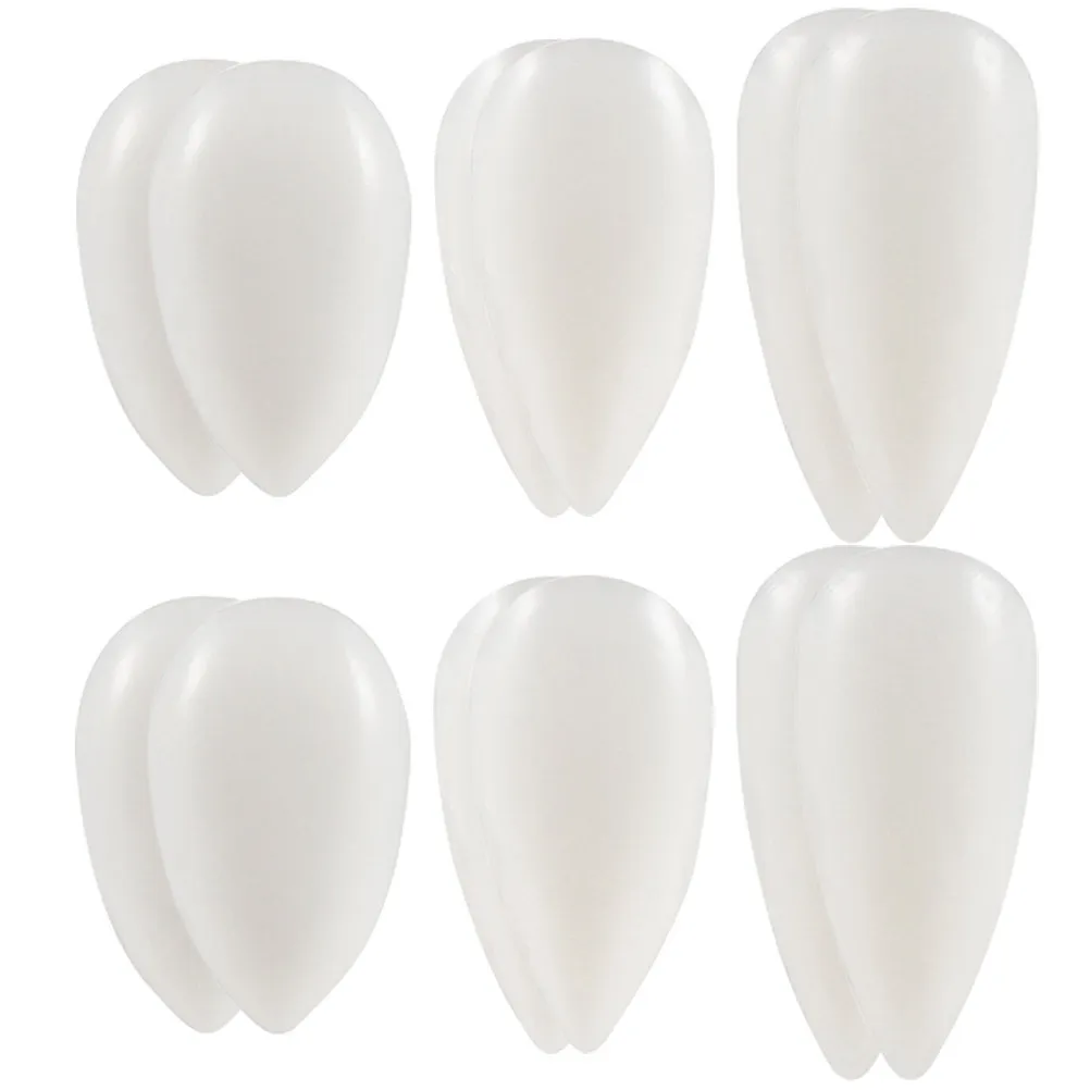 

6Pairs Halloween Artificial Teeth Vampire Denture Props Cosplay Performance Party Supplies Realistic Shape Chic Scary Design