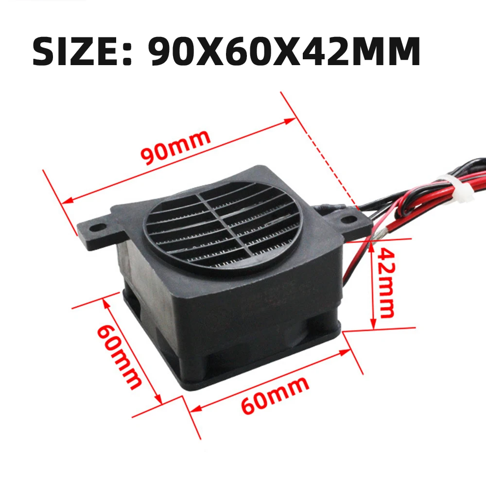 Máy sưởi phòng DC 12V 100W 120W 24V 200W quạt làm nóng không khí PTC tiết kiệm năng lượng cho Xe Hơi Máy Sưởi nhiệt độ không đổi Máy sưởi an toàn tự làm tại nhà