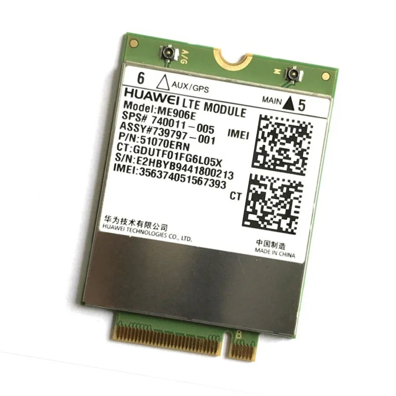 Desbloqueado ME906E LT4112 módulo 4G wlan para tarjeta WCDMA LTE SPS:740011 791396 para HP 430 445 820 830 tarjeta de red