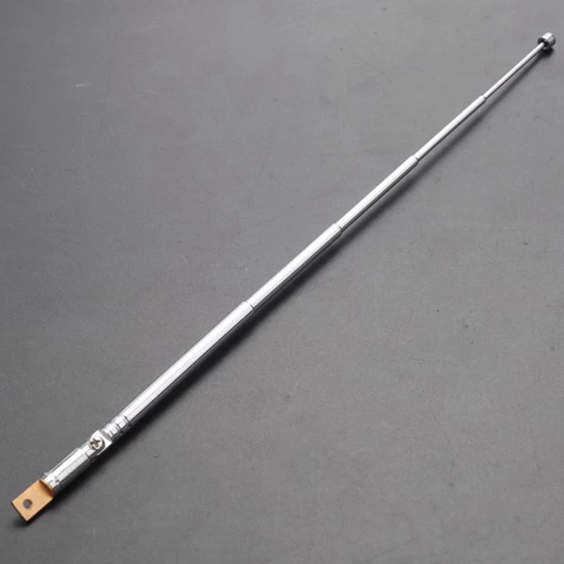 2PCS Replacement 25.4cm 10Inch 5 Sections Telescopic Antenna Aerial for Radio TV