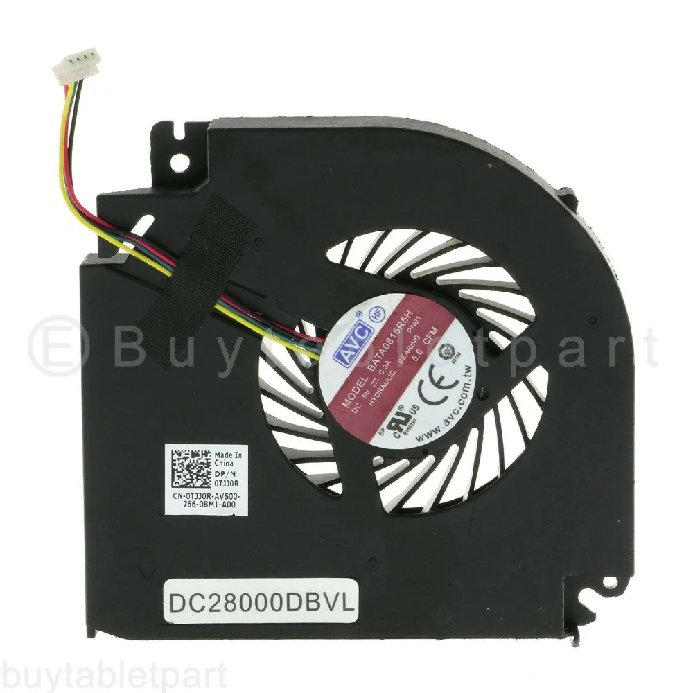 

JIANGLUN CPU+GPU Cooling Fan For Dell Precision M6800 Graphics Laptop TJJ0R 7DDM8