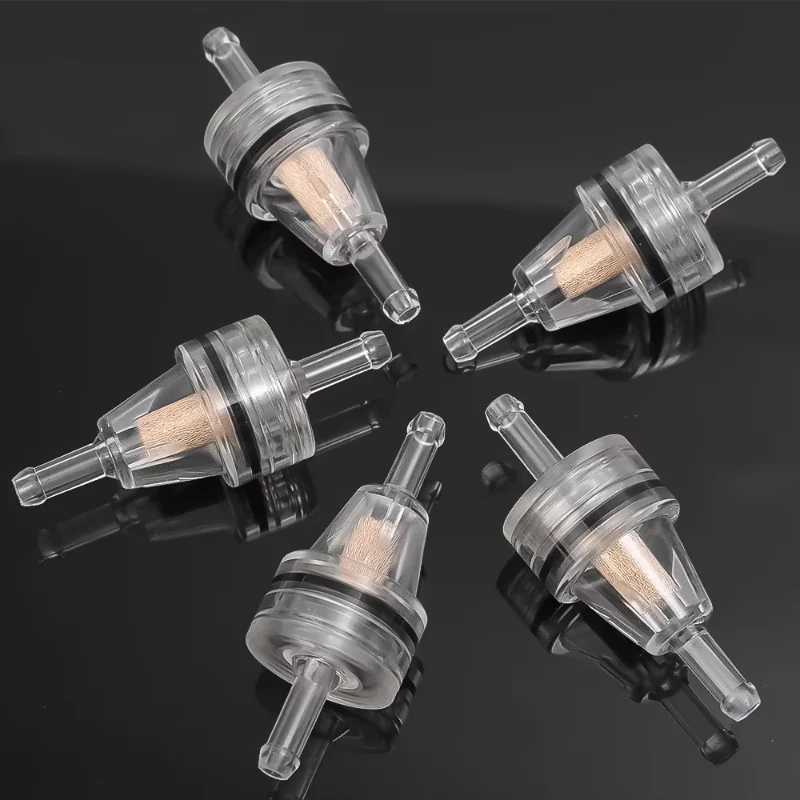 Motorcycle Fuel Filter with Copper Element, Inline Petrol Filter for Carburetor Fuel Cock & Sediment Bowl