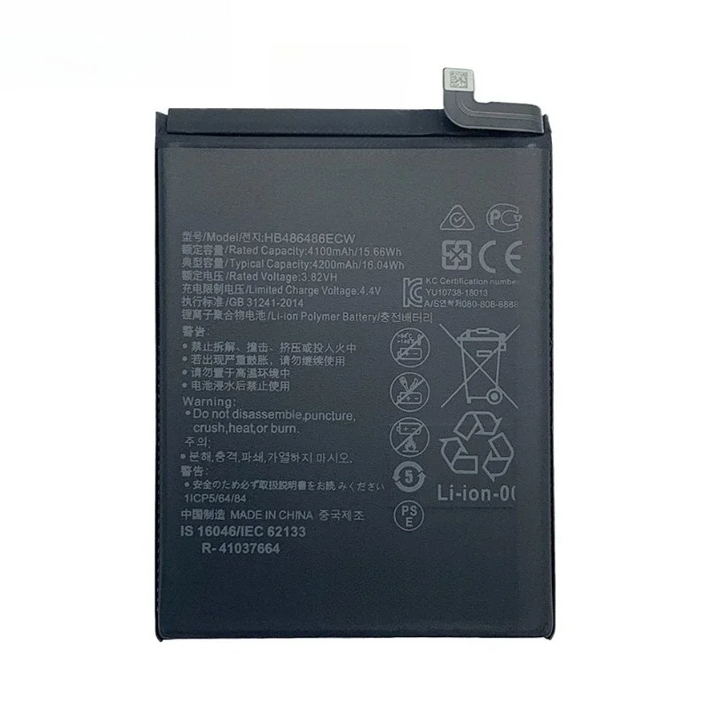 For Huawei P30 Pro Mate20 Pro Mate 20 Pro 4200mAh HB486486ECW Mobile Phone Battery 2pcs