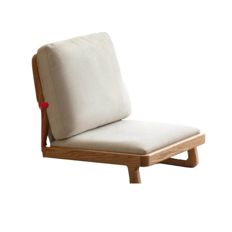 Solid wood tatami, tea chair living room modern simple leisure chair bay window small apartment low back chair
