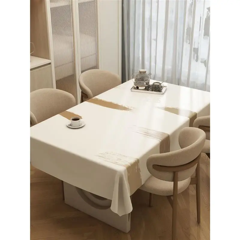 

Скатерть T4Kzi, не требующая стирки, маслоотталкивающая, водонепроницаемая, термостойкая, для обеденного стола, роскошная, доступная для использования, подставка для кофейного столика