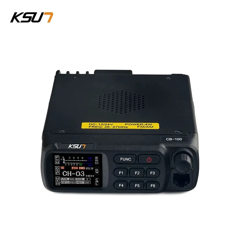 KSUT CB-100 CB Radio 26-27mhz Mini Mobile Car Amateur Radio Station Transceiver Shortwave With AM/FM 40 Channel Handheld Mic