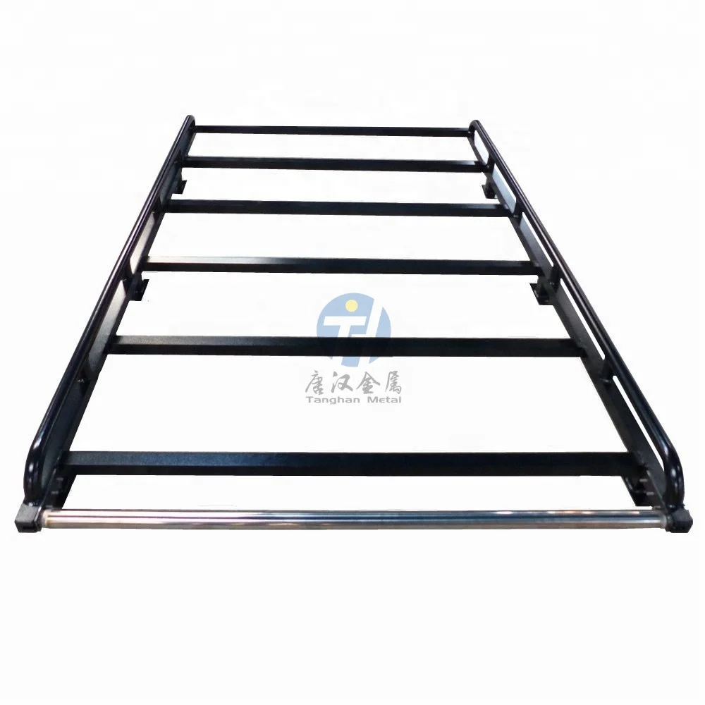 Black Overhang Full Size Cab Roof Rack cargo Ladder for Aluminum UTE Canopy