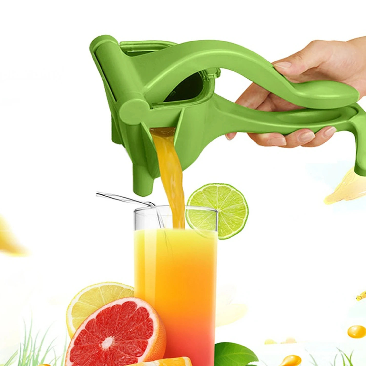 Easy-Squeeze Manual Citrus Juicer - Multifunctional Lemon & Orange Squeezer, Handheld Non-  Gadget