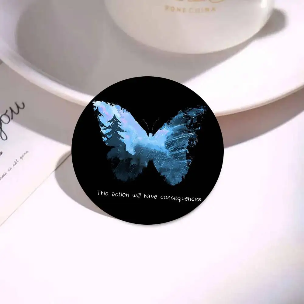 الحياة غريبة هذه العمل سيكون لديهم شارات مستديرة صفيح عملة بروش الملابس على ظهره الملحقات التلبيب دبوس