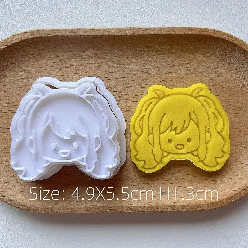 مشروع Sekai ساكي آلة قطع البسكويت أنيمي شخصية الصورة الرمزية الخبز البسكويت كعكة الخبز الشوكولاته قالب الكعكة الملحقات