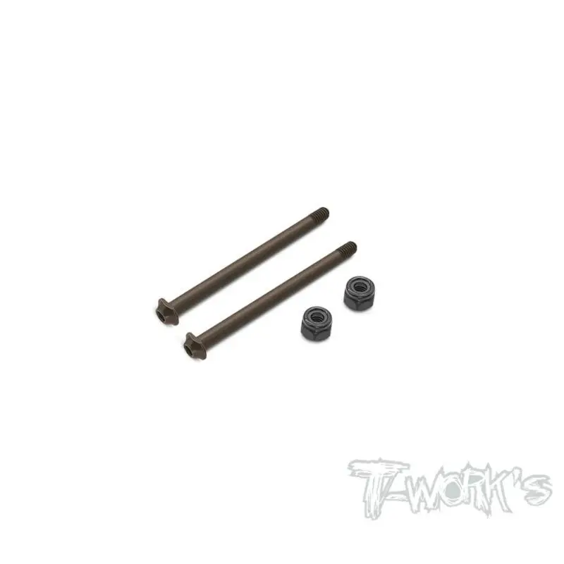 Original T Works TO-323-MP10 Steel Captured Design Front /Rear Hinge Pin (For Kyosho MP11/MP10 TKI2/MP10/MP9 TKI4/3/2/MP Rc Tool