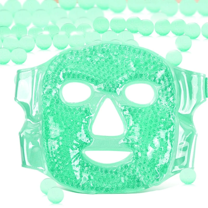 Pano pelúcia quente frio compressa gel máscara alívio do estresse cuidados com a pele calmante máscara beleza