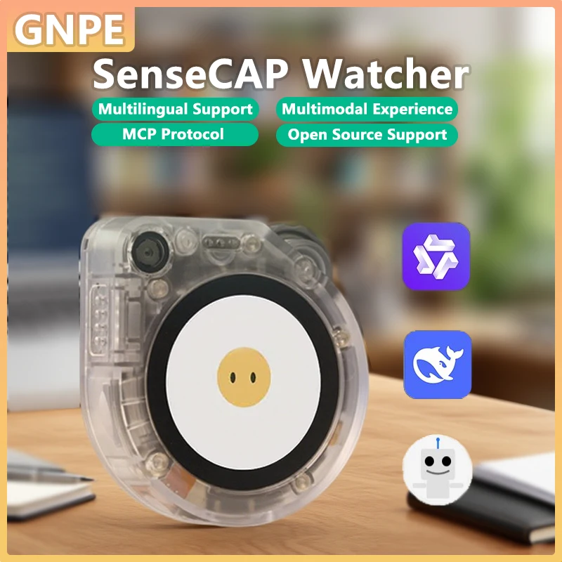 SeeedStudio SenseCAP Watcher Clear Enclosure Camera ESP32-S3 For Xiaozhi AI Himax WiseEye2 HX6538 AI Agent