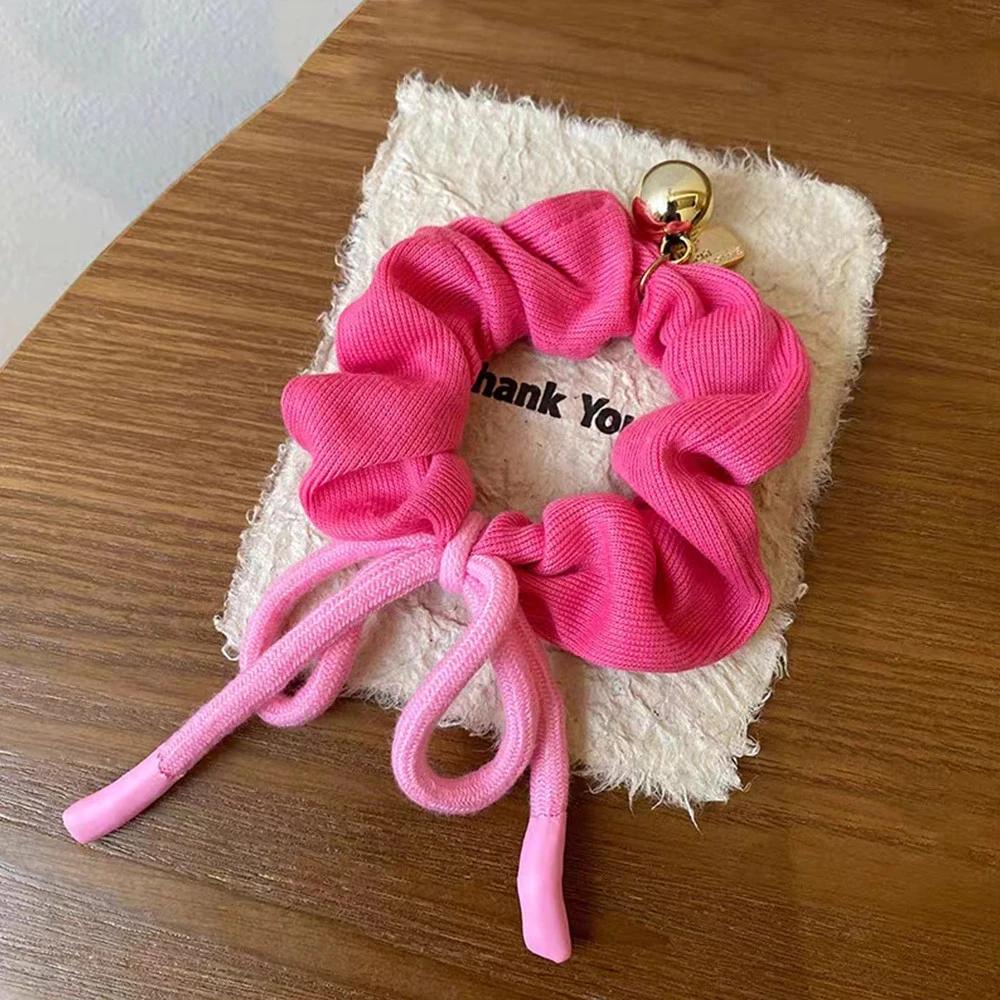 الإبداعية رباط الحذاء القوس العلاقات الشعر للنساء الحلو Bowknot مطاطا العصابات للنساء Scrunchies الشعر حبل إكسسوارات الشعر