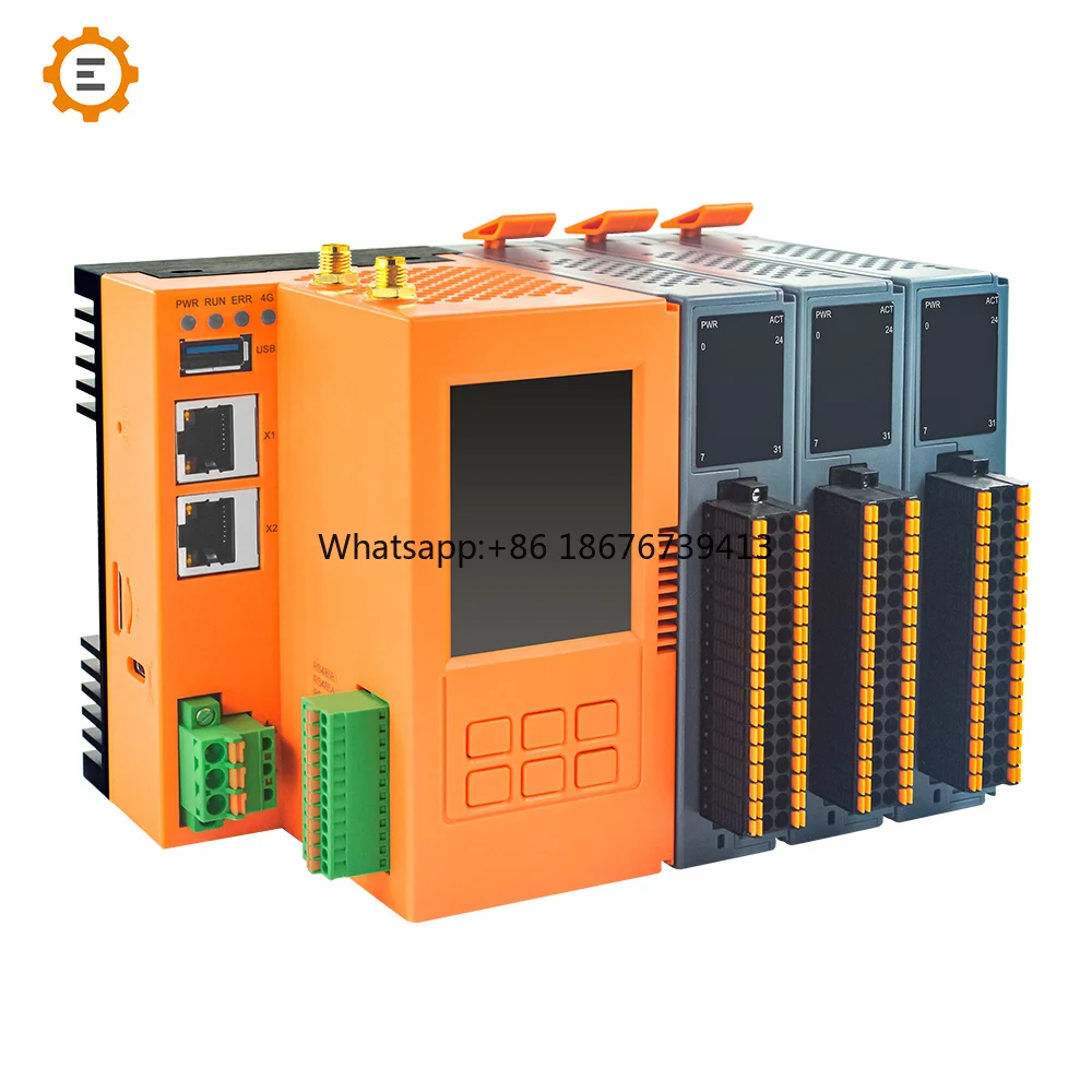 Warehouse Stock OpenEmbed PLC Programming Controller with RS485 Communication Industrial Control Raspberry PI CPU Custom Logo