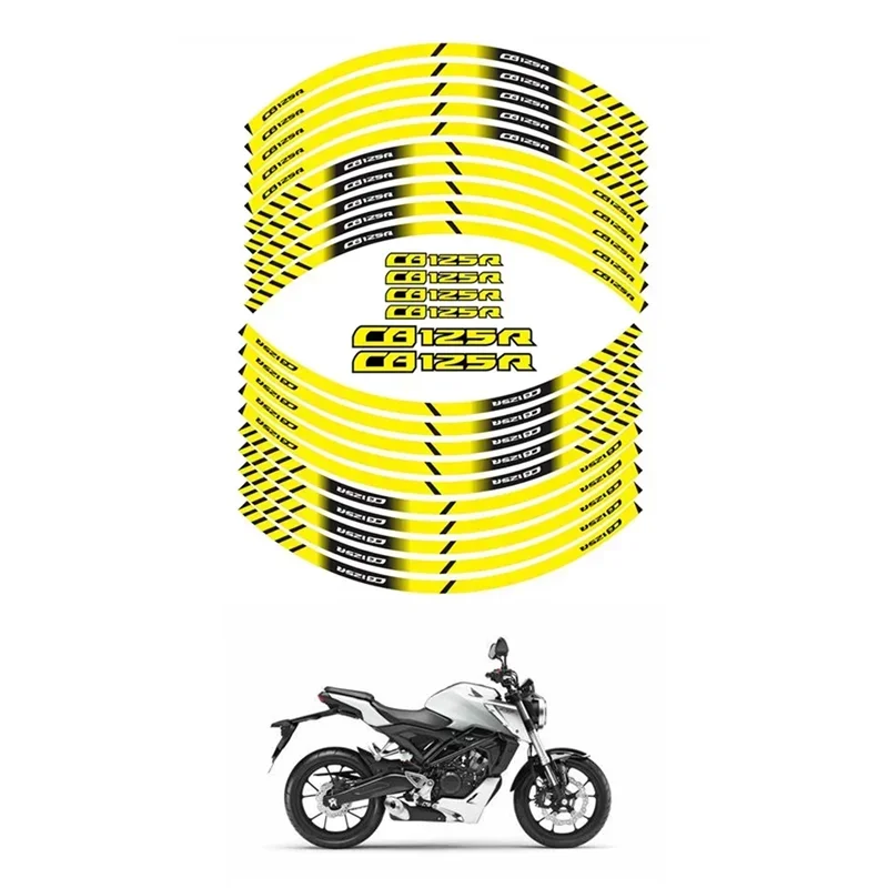 FOR HONDA CB125R Moto Parts Contour Wheel Decoration Decal Sticker - D