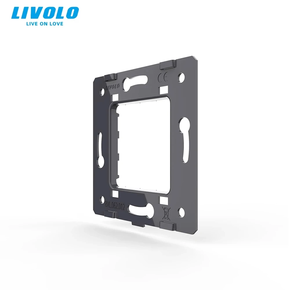 Livolo Touch Switch Single Plate, Luxury Tempered Glass, 80mm*80mm, for 1 Gang EU Standard, DIY By Yourself,4 Colors Free Choos