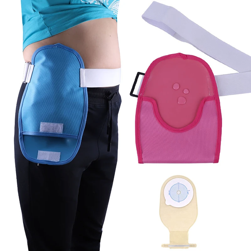 The Ostomy Bag Cover Waist Fixed Load-bearing Hanging Bag Water Resistant Adjustable The Ostomy Bag Colostomy Pouch Cover