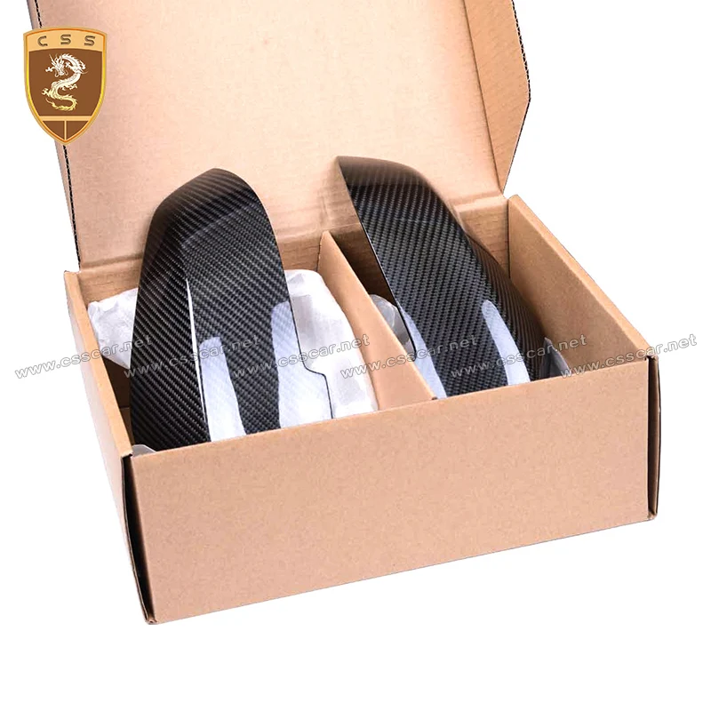 

Пара черных накладок на боковые зеркала заднего вида из углеродного волокна, подходят для BMW F10 F18 2011-2017, замена накладки на зеркало автомобиля серии 5