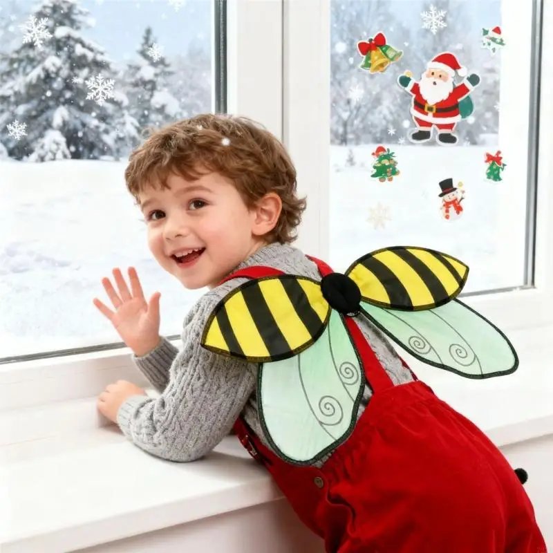 72XE Bumble Bees Wing Fairys Angel Wing Princess Dressing Up Costume for Halloween