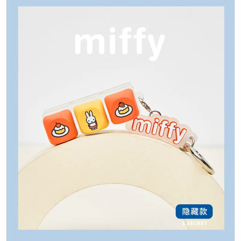 

Anime Miffy Keyboard Keycaps Blind Box Cute Miffy Rabbit Button Pendant Keychain Collection Ornament Creative Gifts