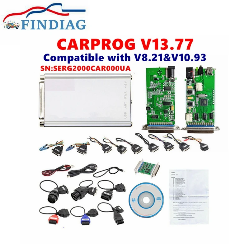 Carprog Latest Full V 13.77 Compatible With V10.93 V8.21 Adapter Programmer Reset IMMO Repair Tool With Keygen Online