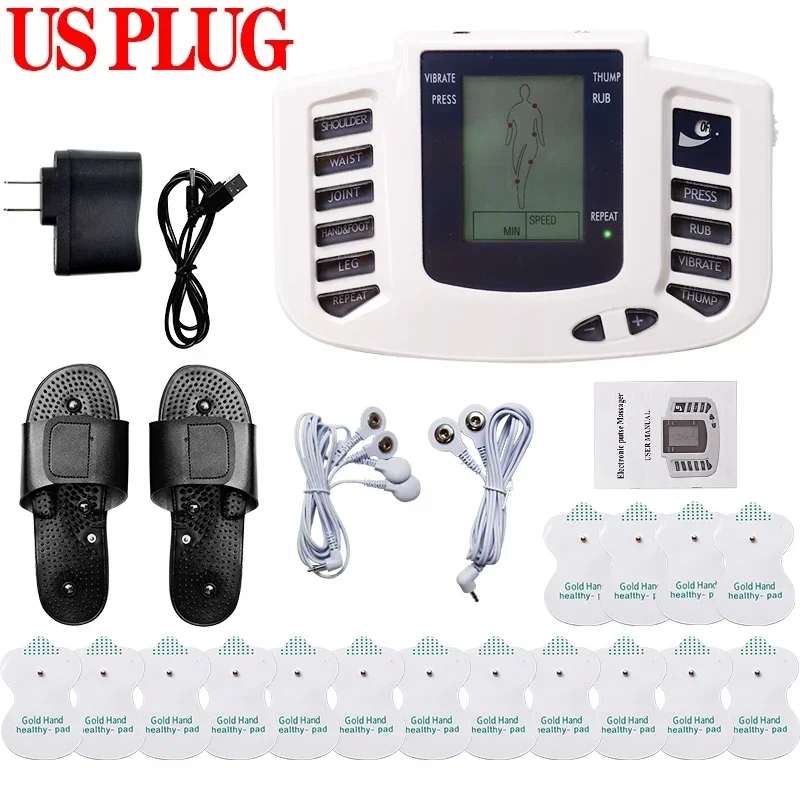 Raiuleko TENS Pulse Body Massager Dual Channel Niederfrequenz-Akupunktur Moxibustion Einheit EMS Muskelstimulator Schmerzlinderung Gesundheitswesen 7