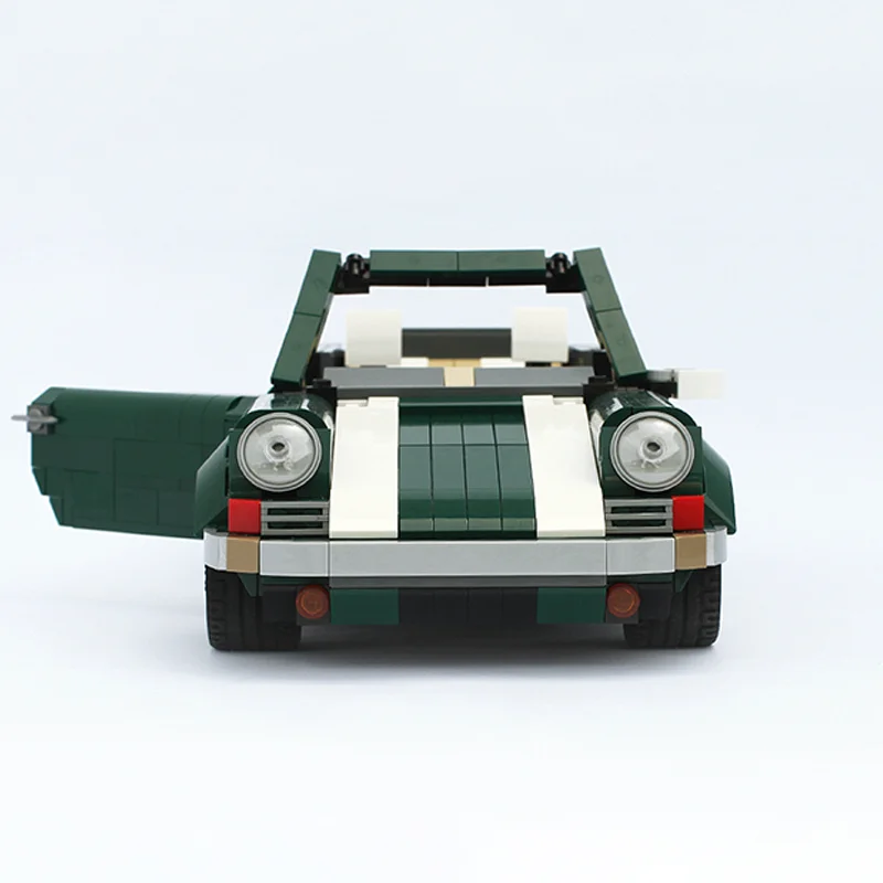 985 قطعة بورشيا الخضراء 911 كابريوليه مخصص MOC خلق ألعاب مكعبات البناء هدية #4