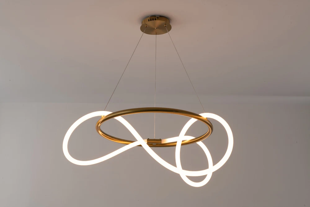 Dimmable LED Golden Silver Minimalism Designer