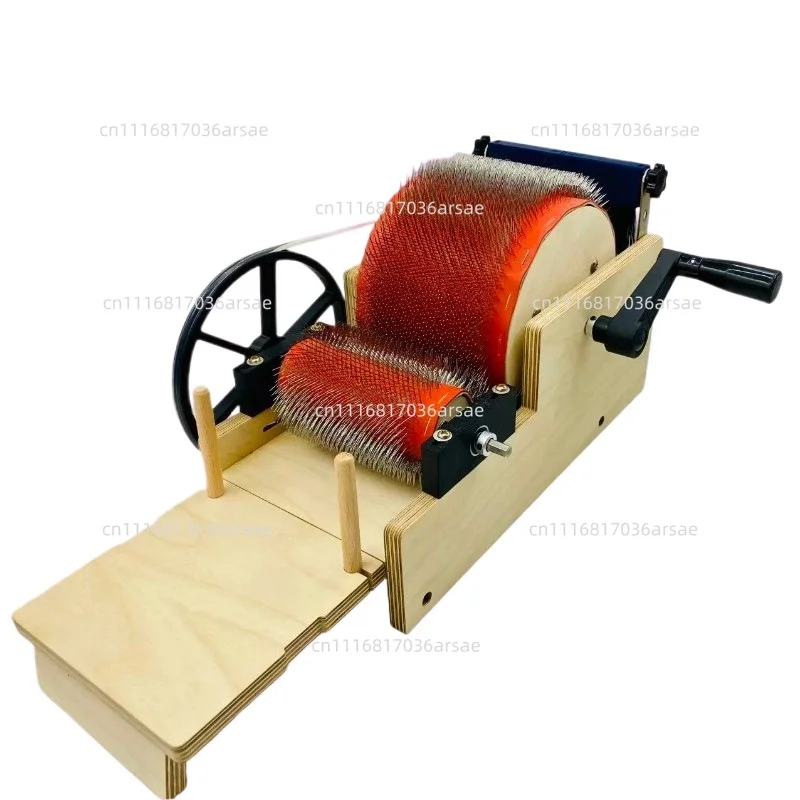 Hand-Cranked Machine - Portable Fiber Blender For Spinning, Felting, DIY Craft Tool