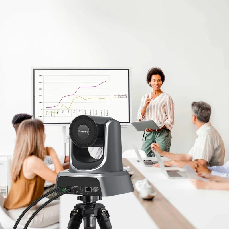 Cámara PTZ de videoconferencia de interfaces múltiples mejorada 1080P NV20A NDI POE