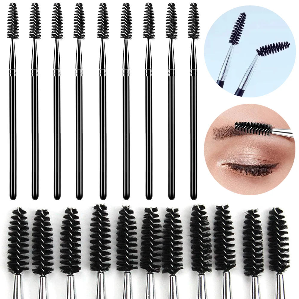 2/5/10pcs Sourcils Brosse À Cils Jetable Mascara Applicateur Baguettes Brosse À Sourcils De Maquillage Professionnel Femmes Beauté Outils Cosmétiques