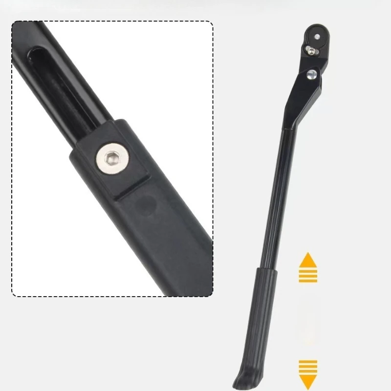 Quick Release Retractable Mountain Bike Kickstand Adjustable Stable Side Stand Compatible With Most Mountain Bikes