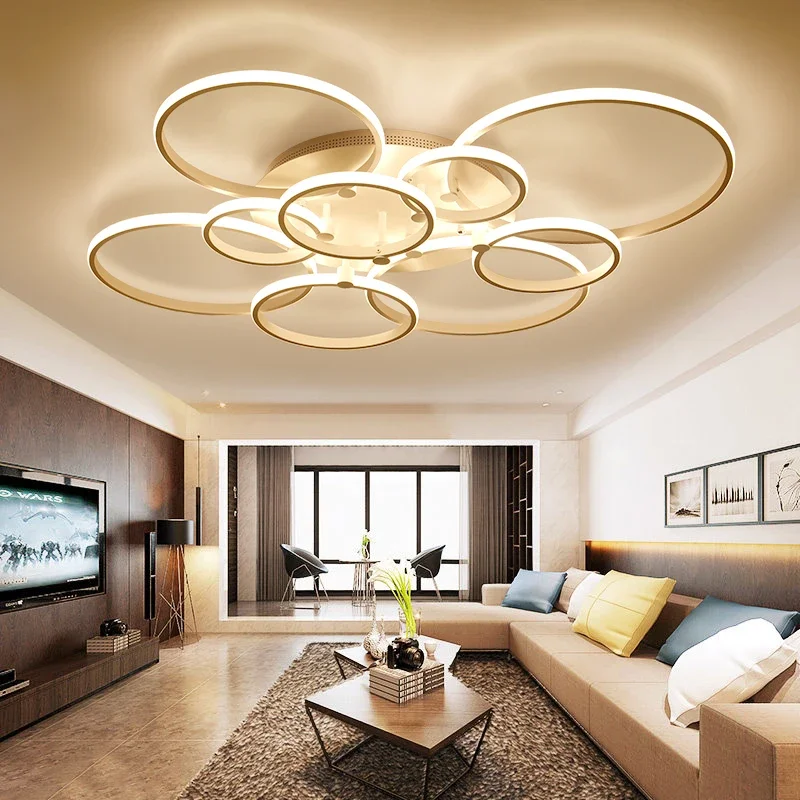 

Remote Dimming Bedroom Modern Life Study Led Chandelier Pendant White Surface Mounting Device Pendant Lights