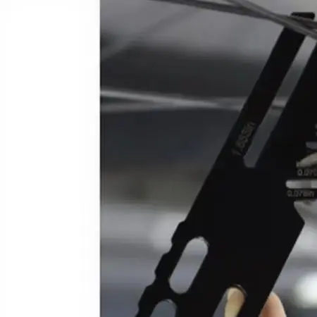 Bicycle Brake Wrench with Integrated Pad Wear Scale for Accurate Measurement and Repeatable Caliper Adjustment Results