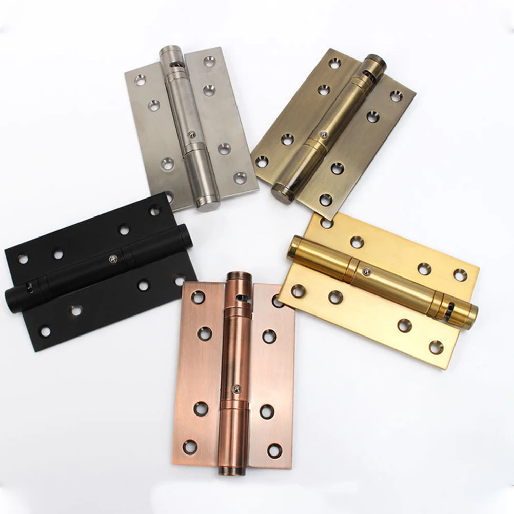 

Stainless Steel Self Closing Spring Hinges Durable Heavy Duty Automatic Door Hinge Black Smooth Silent Operation For Apartments