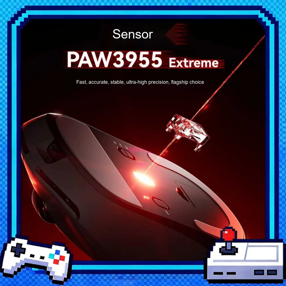 VGN Dragonfly 3 Turbo+ Wireless Gaming Mouse PAW3955 Extreme Lightweight Tri-Mode 8K Polling for PC Laptop Esports