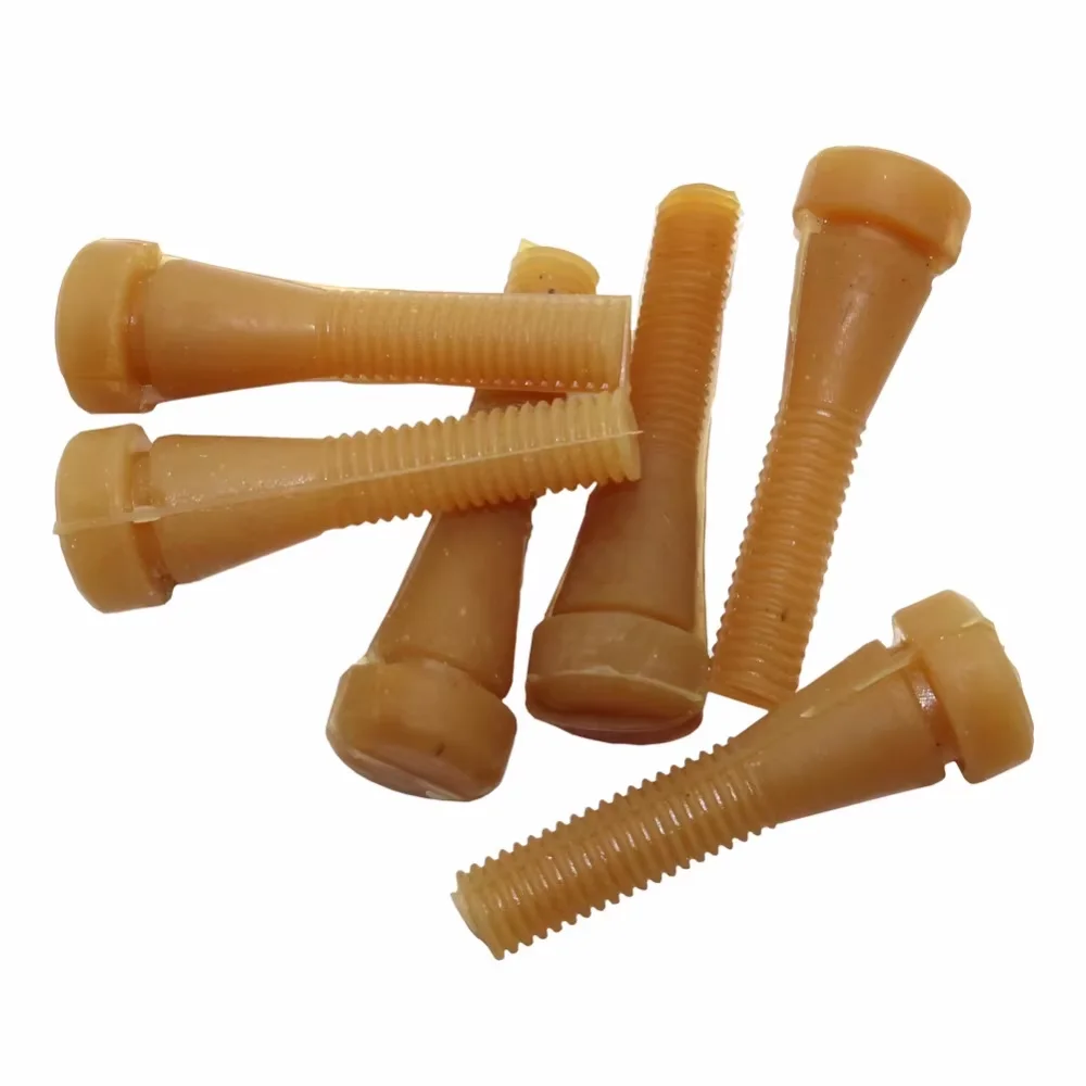 10 Stück Gummistange für Geflügel, Huhn, Ente, Taube, Wachtel, Länge 6,2 cm, Gummi-Zupfen, Fingerentfernungsmaschine, Klebestift-Zupfer