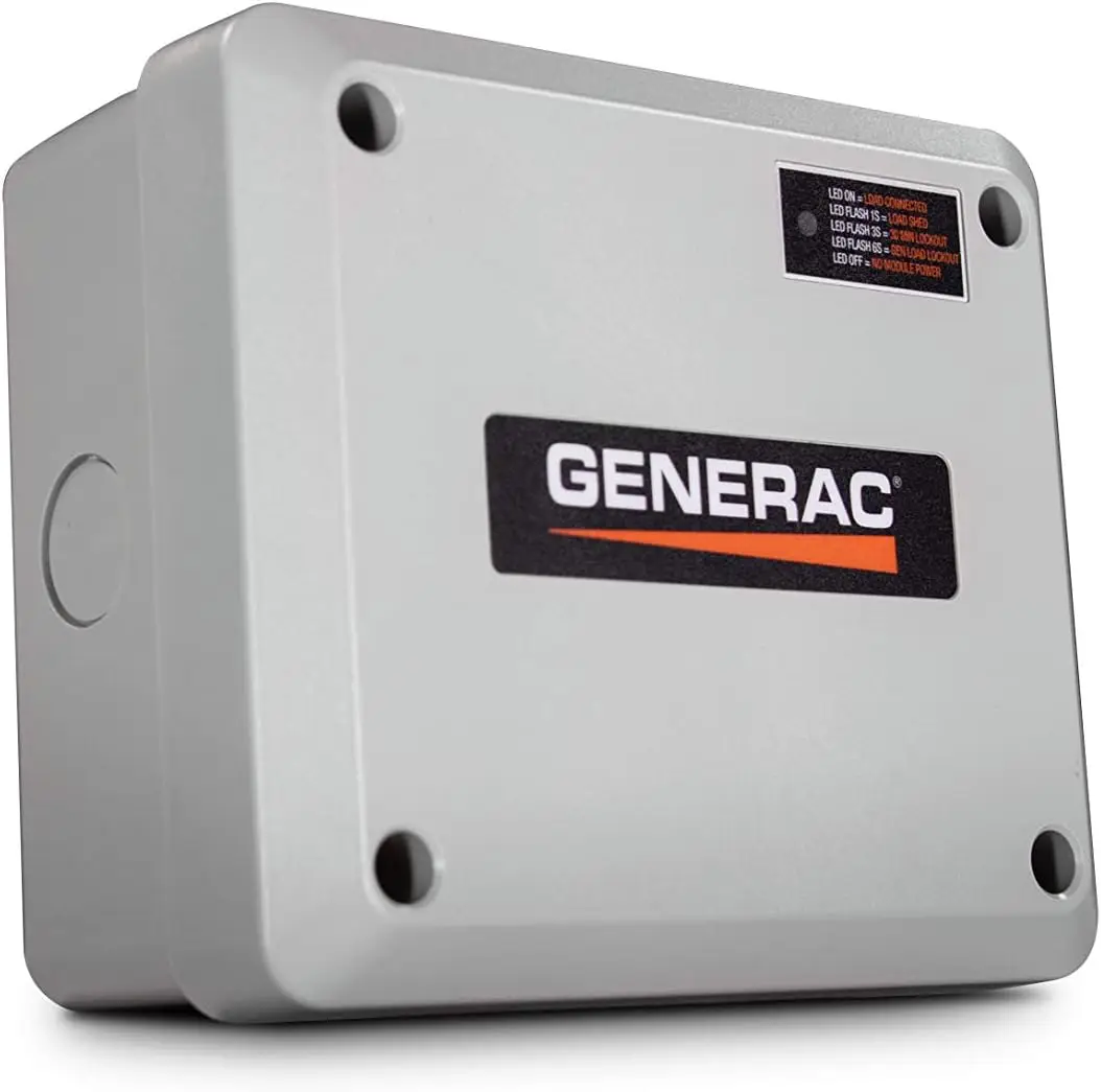 Generac 7000 50 Amp Load Manager - Efficient Load Prioritization and Wire-Free Technology for Reliable Power Management - Lock-F