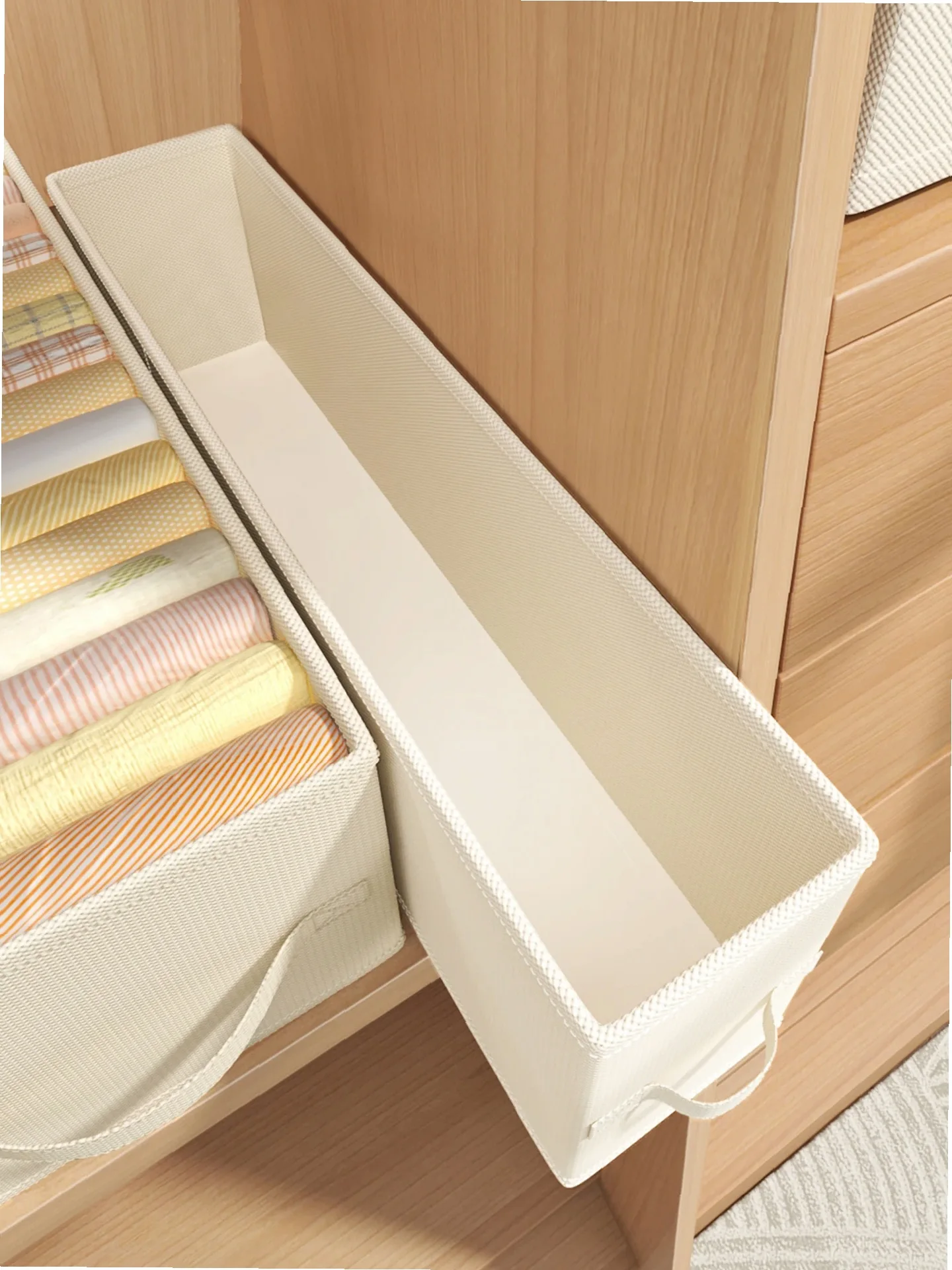 Slim Narrow Long Storage Box, High-Style Closet Clothes Organizer – Drawer-Type Strip Clothes Arrangement Box for Closet 2