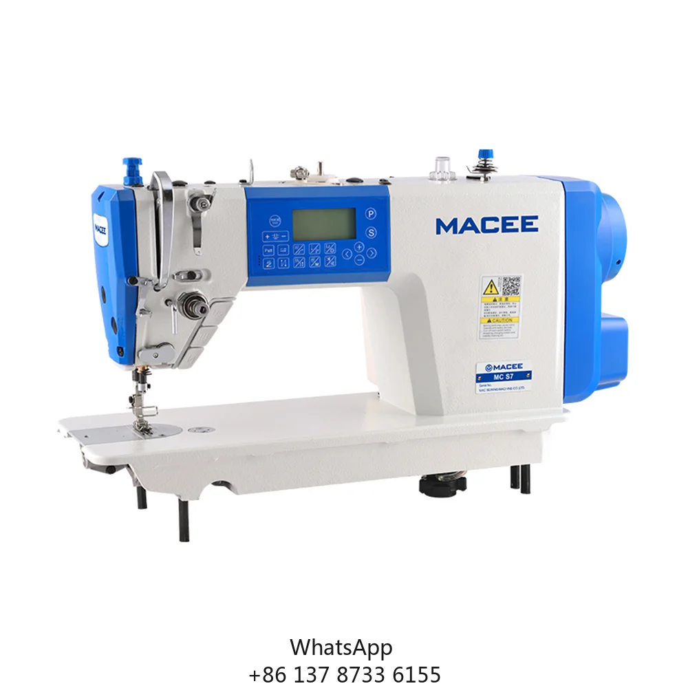 D7 High Quality Industrial Computerized Single Needle Lockstitch Sewing Machine Home Use New Motor