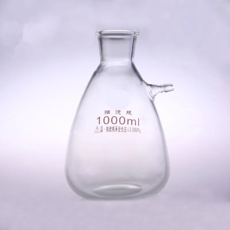 

1000ml Glass Buchne Flask with one tube ;Suction Filter Flask;Lab glassware;lab supplies