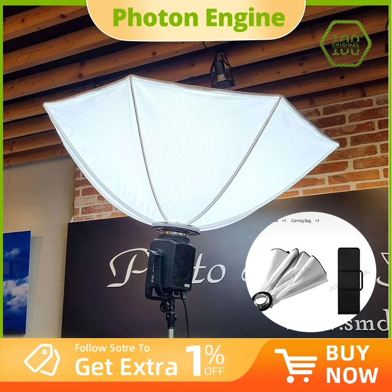 SMDV 110cm SPEEDBOX FLIP BOUNCE 44 Quickly Release Reflective Softbox for Bowens Elinchrom Mount Broncolor Studio Flash