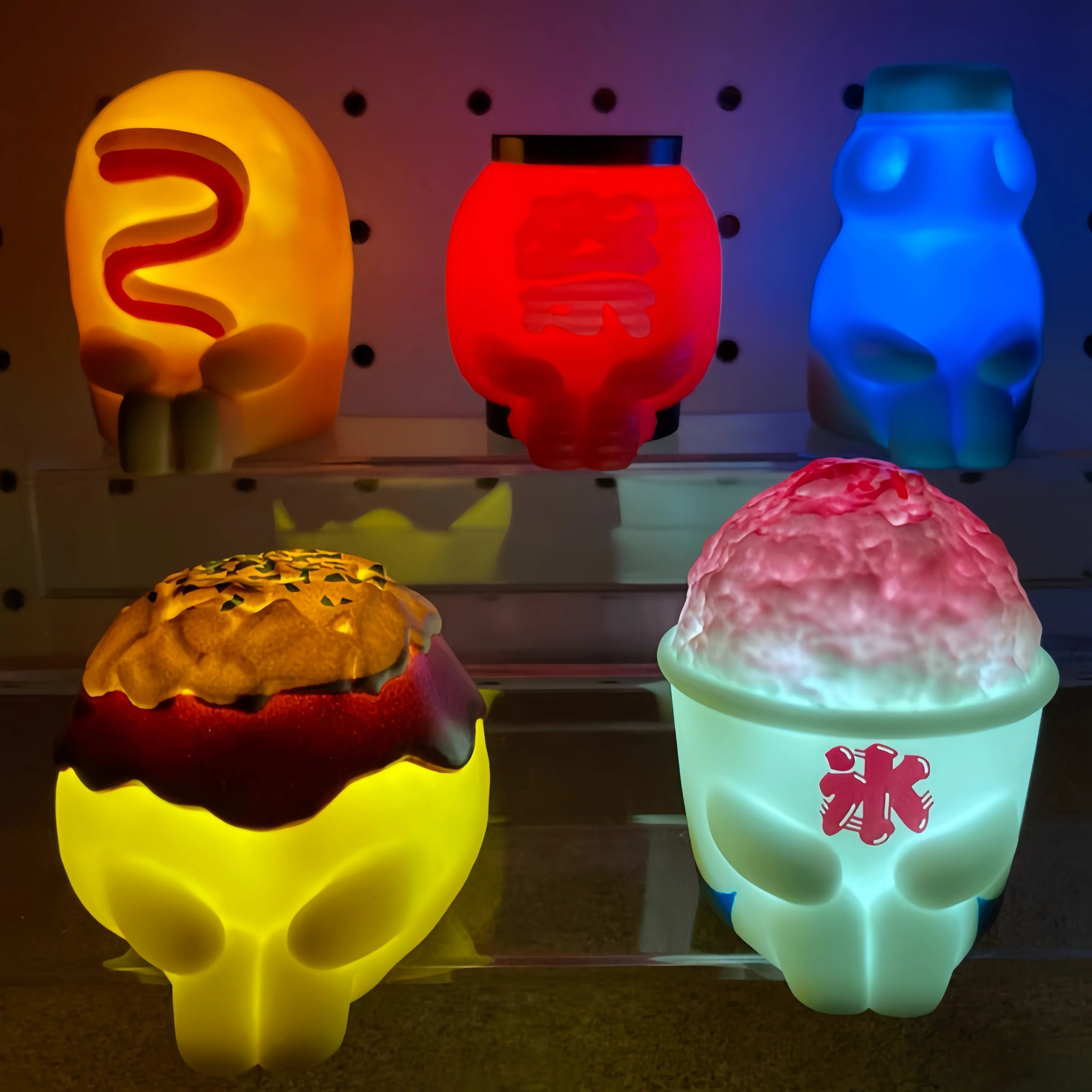 

[In Stock] Genuine Bandai Badnai Waiting For The Town Booth, Luminous Food, Shaved Ice Ornaments And Eggs