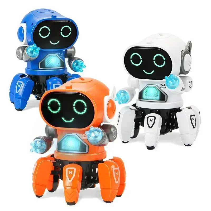 LED Light Musical Dancing Robot Baby Learn To Climb Toy Kids Glow Music Educational Toy Electric Pet Cute Children Birthday Gift