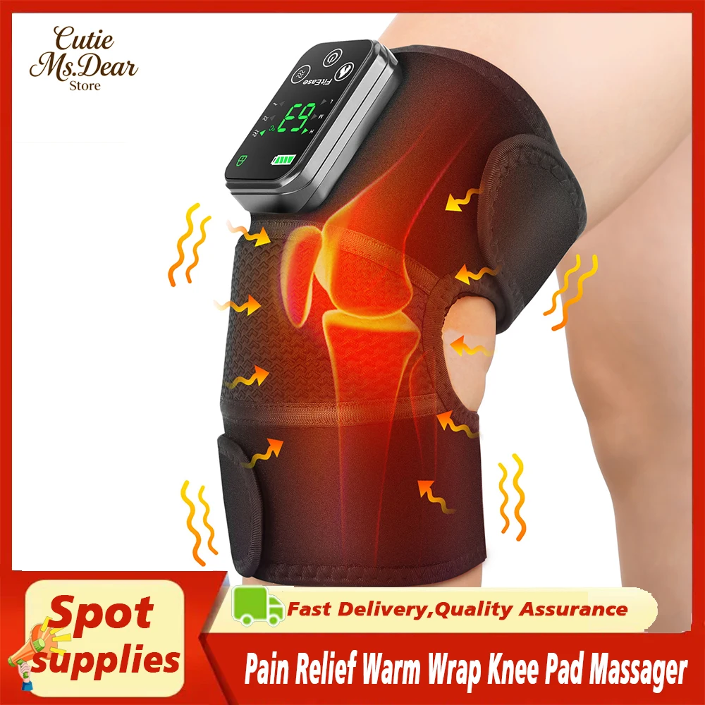 

3-In-1 Knee Pad Shoulder Pad Single Button Controller Heating Vibration Relieve Fatigue Hot Compress Treating Pain Relieving
