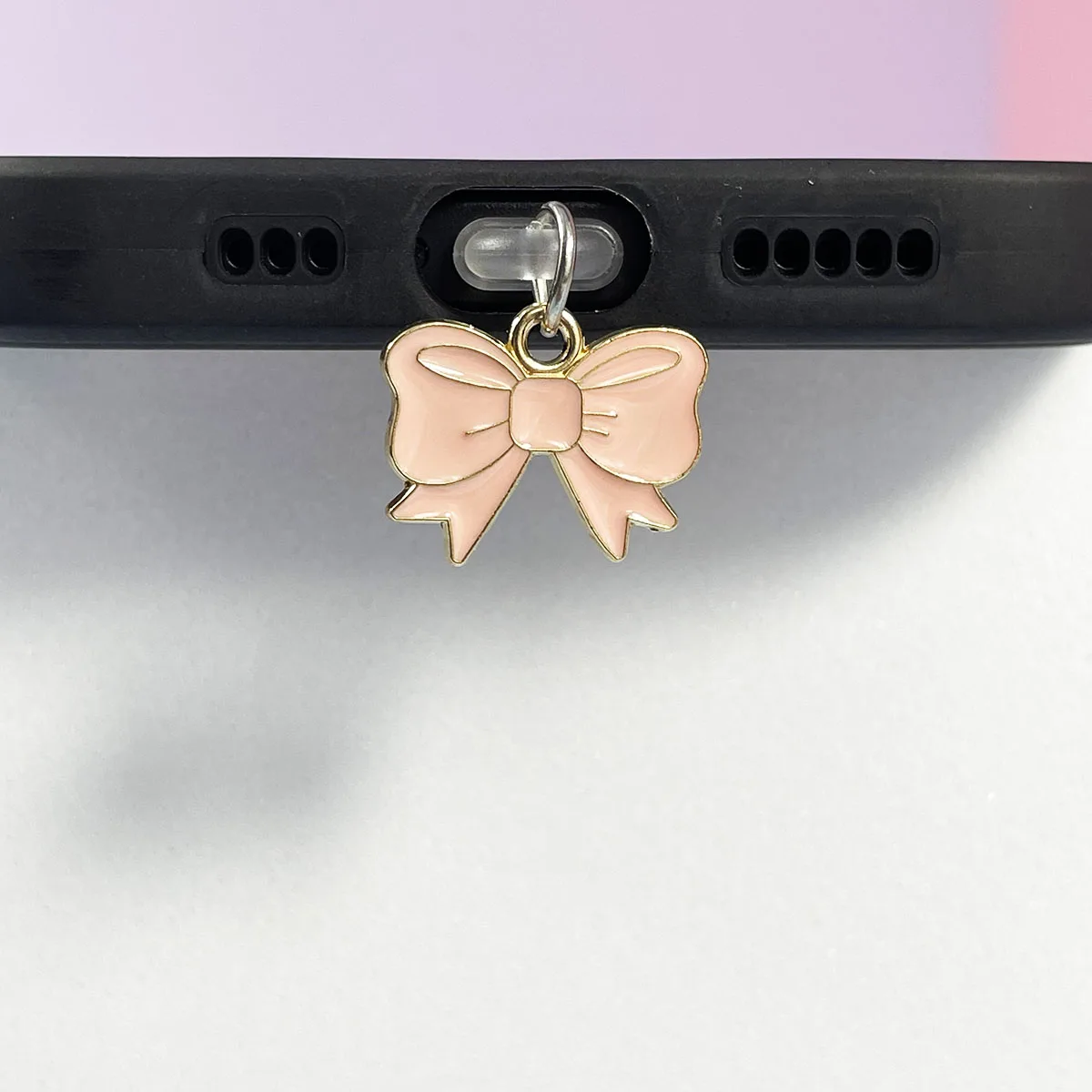 Bow Tie Beautiful Phone Dust Plug Pendant Pendant Decoration For Iphone For  Samsung Type-C Interface Universal Use