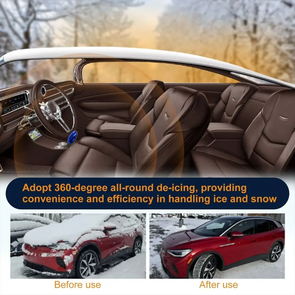 Descongelador Electromagnético Anticongelante de Moda, Removedor de Nieve Portátil para Automóvil, Calentador Molecular Cinético, Dispositivo para Quitar la Nieve del Automóvil