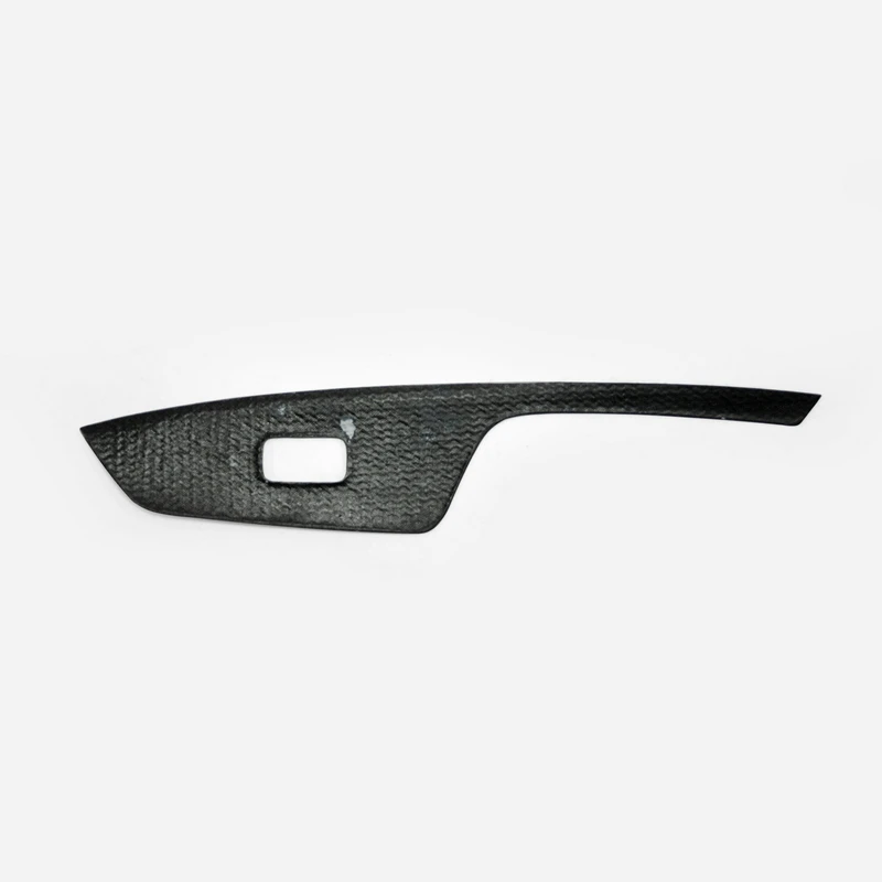 For KIA K5 Optima JF 2016 On Carbon Fiber Front And Rear Door Window Switch Trim Glossy Finish Inner Part Drift Garnish Body Kit